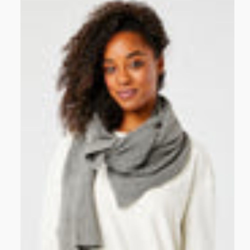 Carve Designs Zapata Scarf Pewter Heather Ribbed Wrap Neck Warmer - Picture 7 of 7